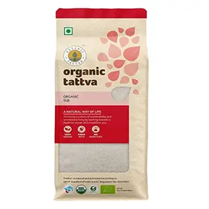 Organic Tattva Organic Fiber Rich Whole Suji / Sooji Rava 500 Gram