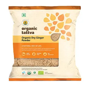 Organic Tattva Organic Dry Ginger Powder 50 Gram | 100% Vegan Gluten Free and Certified Organic