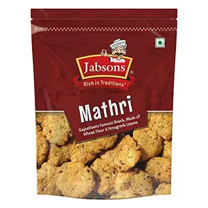 Jabsons Namkeen Dry Mathri-160gm | Crispy Ready To Eat Snacks |Tea Time Snacks | Healthy Namkeen | Indian Snacks