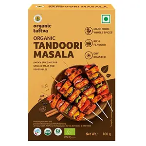 Organic Tattva Organic Tandoori Masala Powder - 100 Gram | No Artificial Additives and NO Pesticides