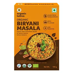 Organic Tattva Organic Biryani Masala Powder 100 Gram | Rich in Flavour and No Artificial Additives