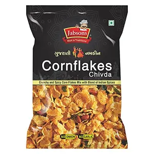 Jabsons Gujarati Namkeen Cornflakes Mix -120g| Ready to eat | Tea time Snacks|