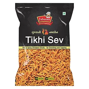 jabsons Gujarati Namkeen Tikhi Sev-200 g| Crispy Snacks |Ready to Eat