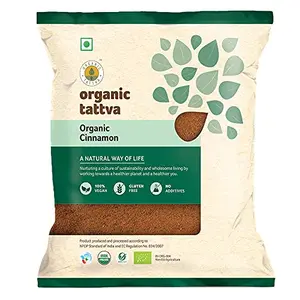 Organic Tattva Cinnamon (Dalchini) Powder - 100 Gram | Gluten Free and NO Additives