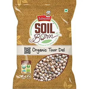 Jabsons Organic Pulses- Toor/Arhar /Thuvaram Parupu Dal -500 gm |100% Organic |Natural |Vegan