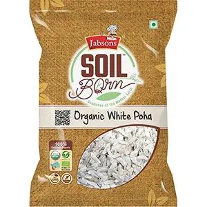 Jabsons Organic White Poha - 500gm |Flattened Rice | 100% Organic