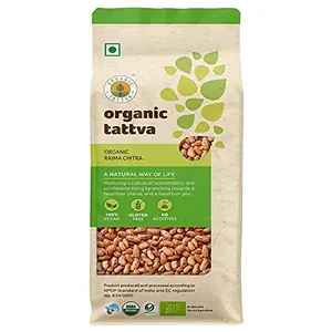 Organic Tattva Organic Rajma (Kidney Beans) Chitra 1Kg | 100% Vegan Gluten Free and NO Preservatices