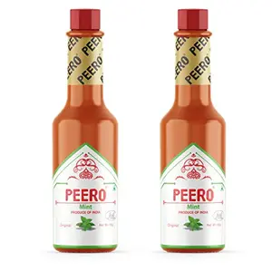PEERO HOT Sauce Mint Sauce (Pack of 2 Bottle) (60 gm X 2 = 120 gm) Original Indian Hot Sauce Bottle