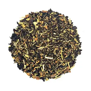 Dancing Leaf Egyptian Mint | Black Tea Liquorice Cinnamon Chicory Orange Peel & Mint | Black Tea Blend | Loose Leaf Pouch (100gms)