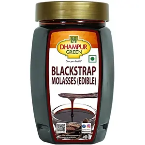Dhampure Speciality Blackstrap Molasses Liquid Jaggery Baking Syrup For Baking Cookies Cakes Muffins Pastries (Edible) 500g Sugarcane Juice Sulphur Less Mineral & Flavor Rich Natural Sweetener Syrup for Baking Dessert Syrup