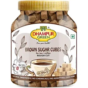 Dhampure Speciality Brown Sugar Cubes Rough Cut Sugar Cubes for Tea and Coffee 700gms
