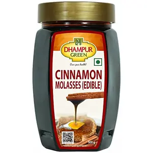 Dhampure Speciality Cinnamon Molasses Unsulphured Baking Syrup Sugarcane Juice Mineral Rich Thick Natural Sweetener Syrup for Baking Cakes Cookies Muffins Pastries 500g
