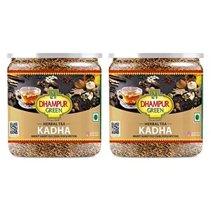 Dhampurgreen Herbal Tea Kadha 500g (2 x 250g) | Chai Powder for Immunity Booster Boosting Gut for Health Kaadha Tea for Cold Fever