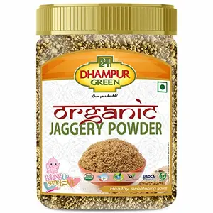 Dhampure Speciality Organic Jaggery Gur Powder Desi Shakkar - 1Kg (250g x 4 Jars) Pure Natural Desi Gud Chemical Free