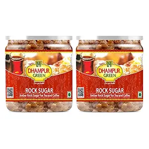 Dhampure Speciality Caramel Rock Sugar for Tea Chai & Coffee Dry Caramel Substitue Sugar for Tea No Added Sulphur Free Lees Preservatives and Color Natural Pure Rock Sugar 500g(2x250g)