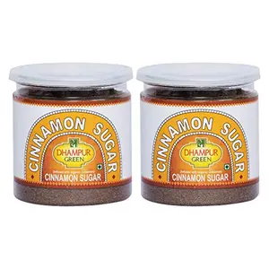 Dhampure Speciality Demerara Cinnamon Sugar Jar Brown Sugar Infused with Real Organic Cinnamon 650grams (2x325g)