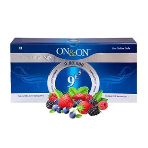 ON & ON 9E5 Drink Concentrate Highest ORAC Value Product is an Active formulations of Natural Key Ingredients 30 sachets/Tube in one Packet