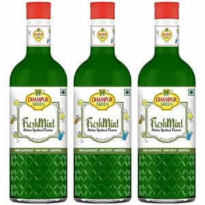 Dhampure Speciality Fresh Mint 900ml (3 x 300ml) | Mocktail Syrup Bar Mocktails Cocktails Syrup