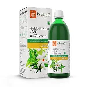 Krishna's Herbal & Ayurveda Harshringar Leaf Juice - 500 Ml (Pack of 1)