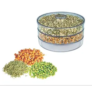 VASTZONE Sprout maker live healthy life sprouts ready in 12 hrs. Plastic Container Tray Sprouter (3 containers)