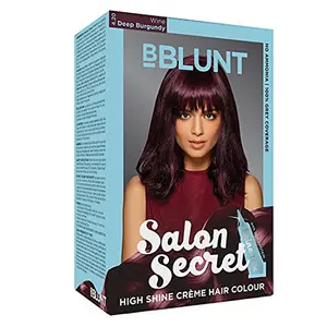 BBLUNT Salon Secret High Shine Creme Hair Colour Wine Deep Burgundy 4.20