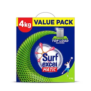 Surf Excel Matic Top Load Detergent Powder 3 Kg + 1 kg Free