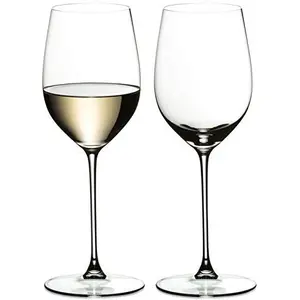 Ash & Roh Crystal Red Wine Glass - 200 ml Set of 2 - Non Lead Crystal Viola Champagne Flute Clear
