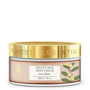 Forest Essentials Velvet Silk Body Cream Cocoa Butter - 200g
