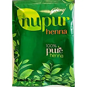 Godrej Nupur Henna Mehendi Pure for Silky & Shiny Hair 400g X Pack of 2