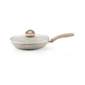 Shri & Sam Induction Base Stainless Steel Fry Pan Brown 1 Piece