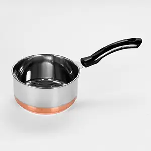 Sumeet Stainless Steel Copper Bottom Saucepan/Cookware/Container With Handle - 1.9 Liters