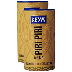 Keya Piri Piri Seasoning 80 grams (2.8 oz) - Vegetarian India - Instant Multi Purpose Spice Mix - Pack of 2