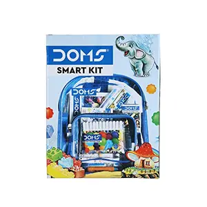 DOMS Gifting Range for Kids Pencil Smart Kit with Transparent Zipper Bag Multicolour (DM7160)
