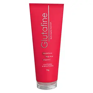 Glutafine Rich Creamy Facewash for Lightening and Brightening - 70g : Pack of 1