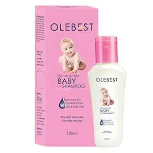 Olebest - Balanced pH | Paraben Free | SLS and SLES Free - Gentle and Mild Baby Shampoo : 100 ml - Pack of 1