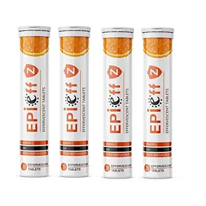 Epieff Z - EPIEFF-Z Vitamin-C Zinc and Citrus Bioflavonoids - Immunity Booster Supplements : 20 Effervescent Tablets : Pack of 04