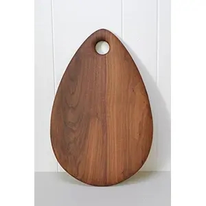 Wooden Chopping Board for Kitchen Pear Design Safe Vegetables Cutting Board 12X8 Inches