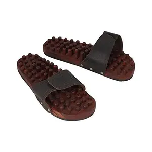 Wooden Relaxing Acupressure Massager Slippers/Chappals For Good Health