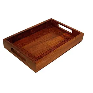 Elegant Wooden Hand Crafted Fruit Serving Tray for D