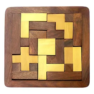 Wood Jigsaw Puzzle - Wooden Toys for Kids - Travel Games for Families - Unique Gifts for Children