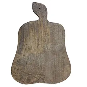 Wooden Chopping Board for Kitchen Papaya Shape Safe and Natural Vegetables Cutting Board 12X8 Inches
