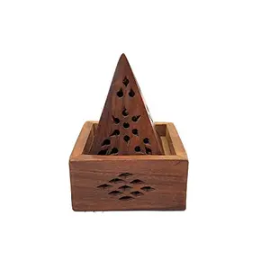 Wooden Pyramid Shape Dhoop Batti Stand/Incense Stick Holder/aggarbatti Stand