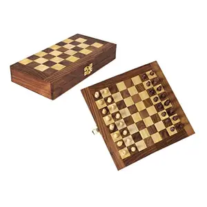 Store Indya Chess Set For Kids - Travel Friendly And Portable (6X6X1) inches