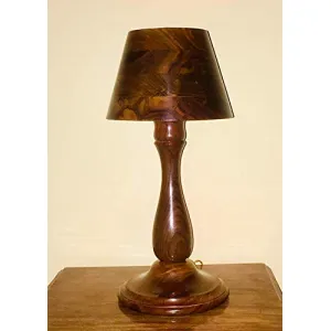 Solid Sheesham Wood Wooden Table Lamp