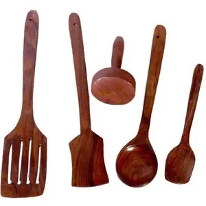 Wooden Kitchen Cooking spoonset Wooden Wooden Spoon Set (Pack of 5)