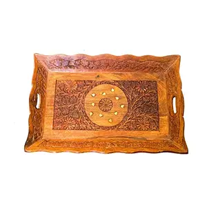 Wooden Carving Tray(URB-26_Brown)
