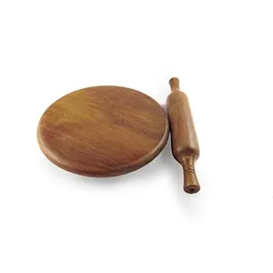 Wooden Rolling Pin & Board (Chakla Belan)