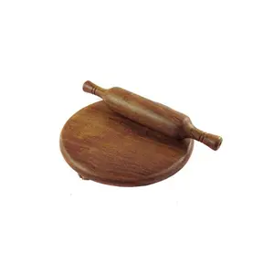 Wooden Rolling Pin & Board (Chakla Belan)