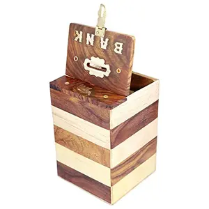 Handmade Wooden Piggy Bank/Money Box/Saving Box for Kids and Adults