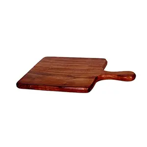 Wooden Square Board with Handle 12 inches
